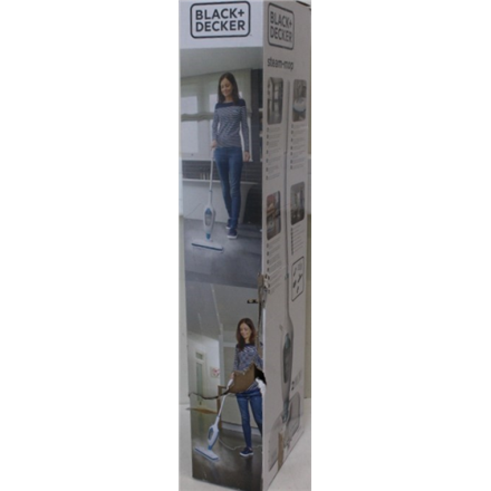 BLACK & DECKER , Steam Mop , FSMH13E5-QS , Corded operating , 1300 W , White , Warranty 9 month(s) , DAMAGED PACKAGING