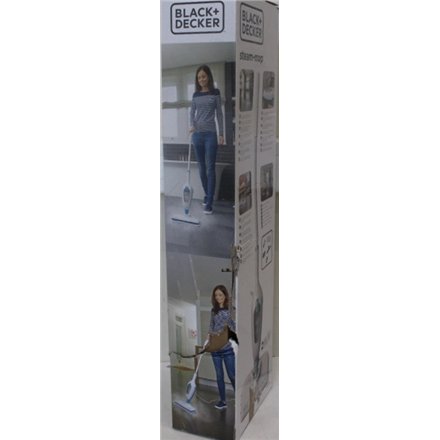 BLACK & DECKER , Steam Mop , FSMH13E5-QS , Corded operating , 1300 W , White , Warranty 9 month(s) , DAMAGED PACKAGING