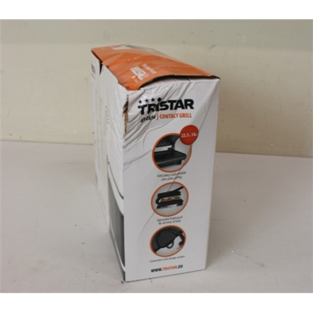 SALE OUT. Tristar GR-2650 Contact Grill, Black , Tristar , Grill , GR-2650 , Contact grill , 700 W , Black , DAMAGED PACKAGING