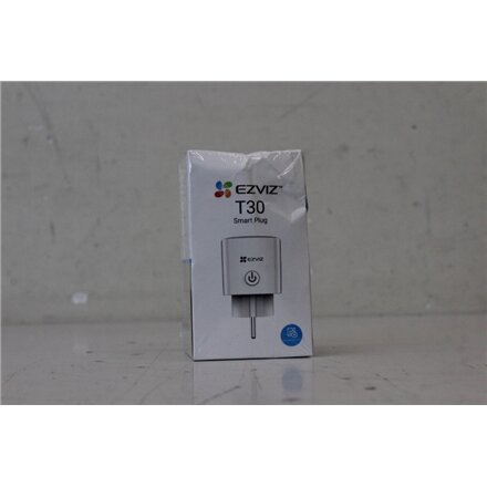 SALE OUT. EZVIZ CS-T30-10B-E Smart Plug with Power Consumption Tracker (EU Standard) , EZVIZ Smart Plug with Power Consumption Tracker (EU Standard) , CS-T30-10B-E , 36 month(s) , White , DAMAGED PACKAGING
