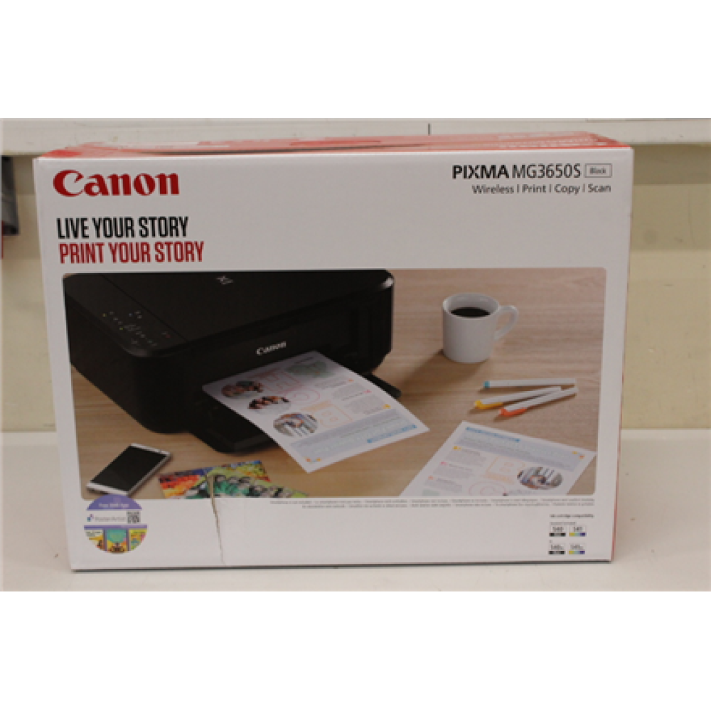 SALE OUT. CANON PIXMA MG3650S Black , Canon Multifunctional printer , PIXMA MG3650S , Inkjet , Colour , All-in-One , A4 , Wi-Fi , Black , DAMAGED PACKAGING