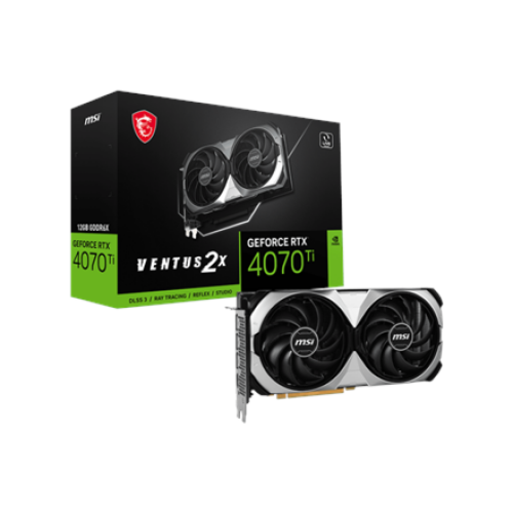 MSI GeForce RTX 4070 Ti VENTUS 2X 12G NVIDIA 12 GB GeForce RTX 4070 Ti GDDR6X PCI Express Gen 4 Memory clock speed 2625 MHz