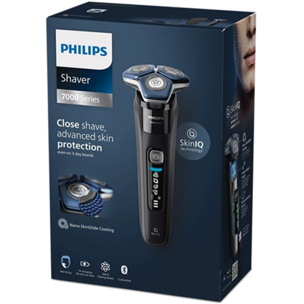 Philips Shaver , S7886/35 Series 7000 , Operating time (max) 60 min , Wet & Dry , Lithium Ion , Black