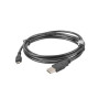 Lanberg , USB Micro (M) to USB-A (M) 2.0 Cable , CA-USBM-10CC-0018-BK
