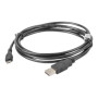 Lanberg , USB Micro (M) to USB-A (M) 2.0 Cable , CA-USBM-10CC-0018-BK
