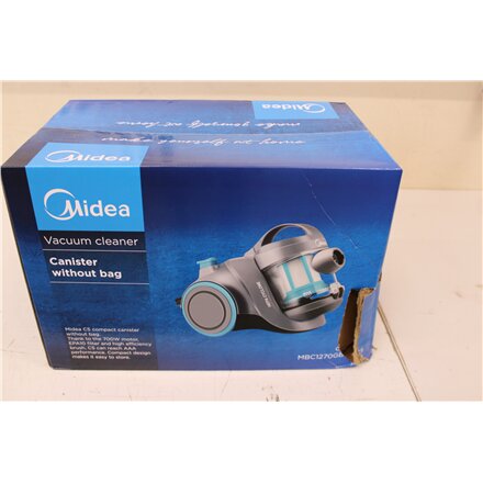 SALE OUT. Midea C5 MBC1270GB Vacuum Cleaner, Grey , SALE OUT. Midea Vacuum Cleaner , C5 MBC1270GB , Bagless , Power 700 W , Dust capacity 1.5 L , Grey , DAMAGED PACKAGING, SCRATCHED ON HOSE