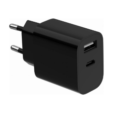 Gembird 2-port universal USB charger (A+C), 2.4 A , TA-UC-2AC12-01-BK