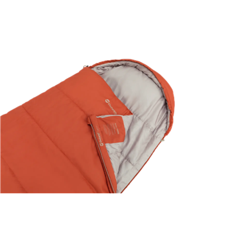 Outwell Campion Lux Orange , Sleeping Bag , 225 x 85 cm , -16 to 5 °C , Left Zipper