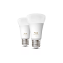 Philips Hue WA 810 A60 2P EU , E27 , 6 W , White and colour light , Bluetooth and Zigbee