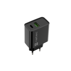 Natec Ribera USB Charger, 1xUSB-A, 1x USB-C, 20 W , NUC-2062