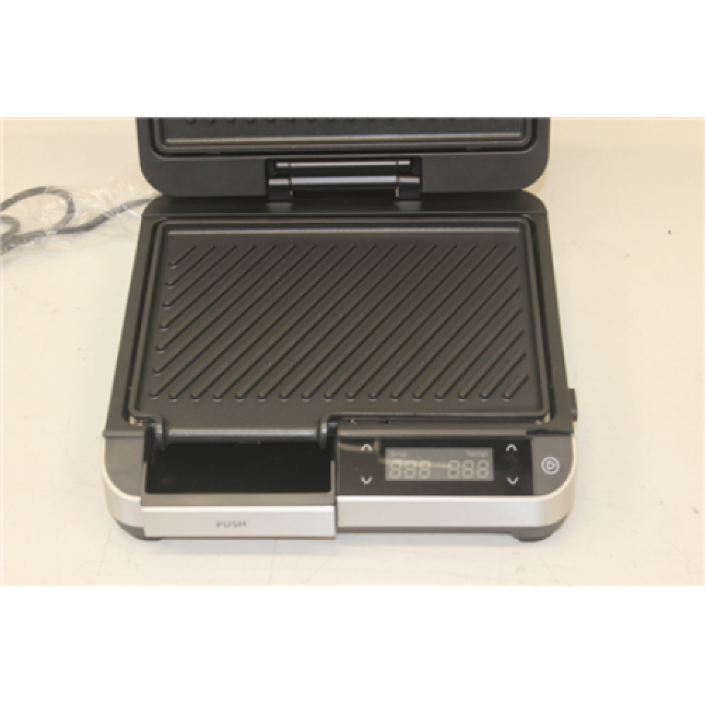 SALE OUT. Caso DG 2000 Grill, Double contact, Power 2000 W, 2 removable plates, Stainless steel Caso Grill DG 2000 Contact, 2000 W, Stainless steel, DAMAGED PACKAGING, BROKEN PART