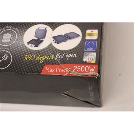 SALE OUT. Mesko MS 3050 Grill, Contact, Power 1800 W, Black/Stainless steel , Mesko , Grill , MS 3050 , Contact grill , 1800 W , Black/Stainless steel , DAMAGED PACKAGING