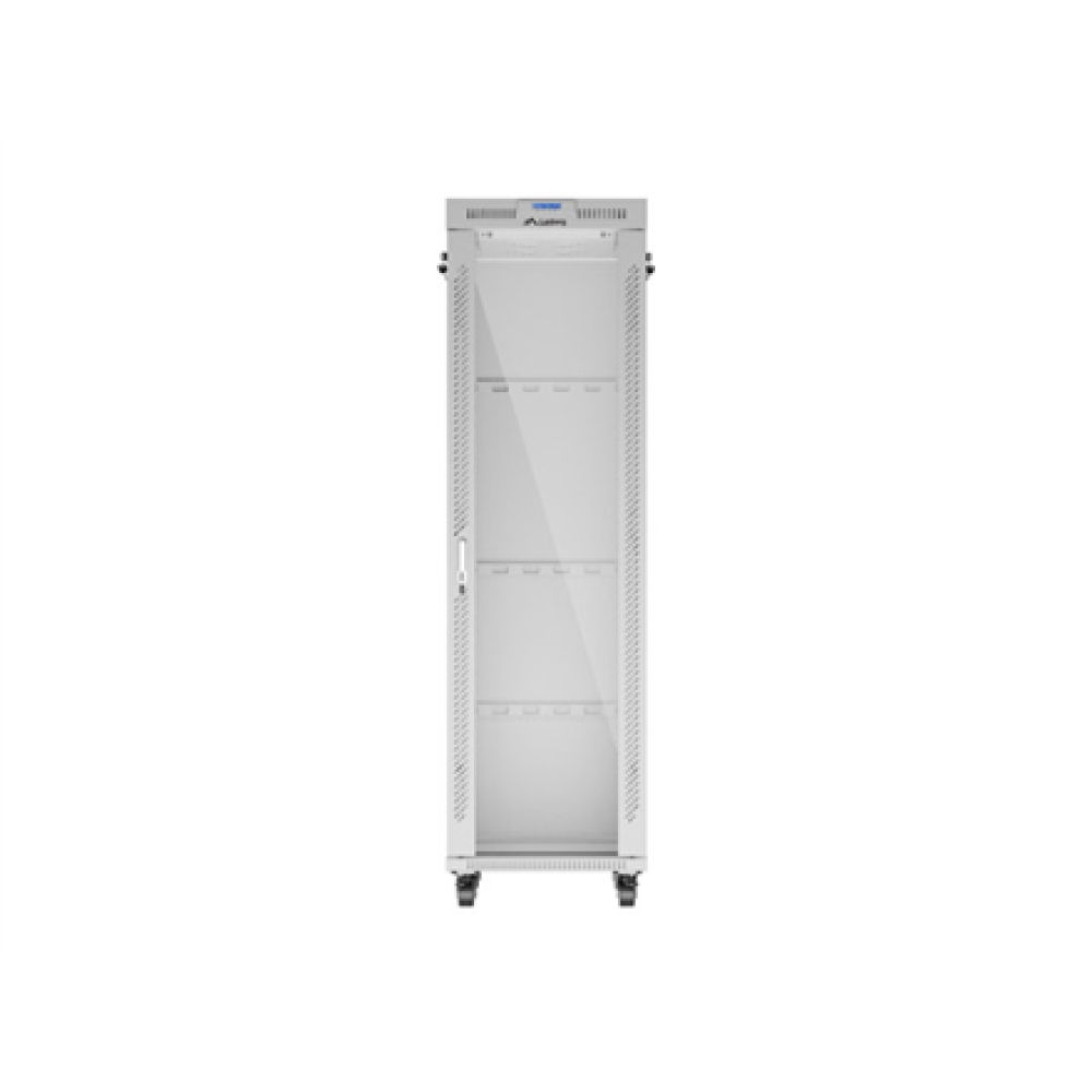 Lanberg , Rack cabinet 19 free-standing 42U/600x800 (flat pack) with glass door, LCD , FF01-6842-12SL , Grey