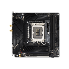 ASRock B760I LIGHTNING WIFI , Processor family Intel , Processor socket LGA1700 , DDR5 , Supported hard disk drive interfaces SATA, M.2 , Number of SATA connectors 3