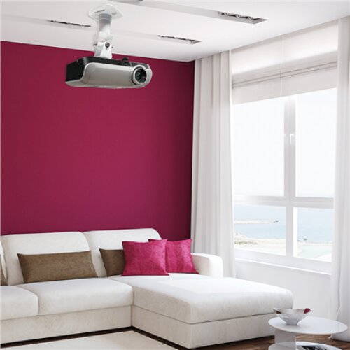 Logilink BP0003 Projector mount, ceiling, universal, 220 mm, white , Logilink