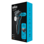 Braun , Shaver , 51-M1000S , Operating time (max) 50 min , Wet & Dry , Lithium Ion , Black/Blue