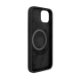 Fixed , MagFlow with MagSafe support , Back cover , Apple , iPhone 14 Plus , Liquid silicon , Black