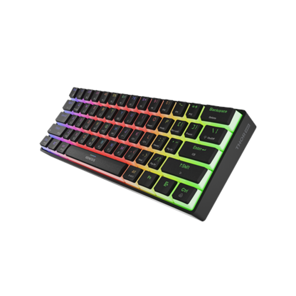 Genesis , THOR 660 G2 , Gaming keyboard , Wireless/Wired , US , Black , 2.4 GHz, Bluetooth, USB , Tactile