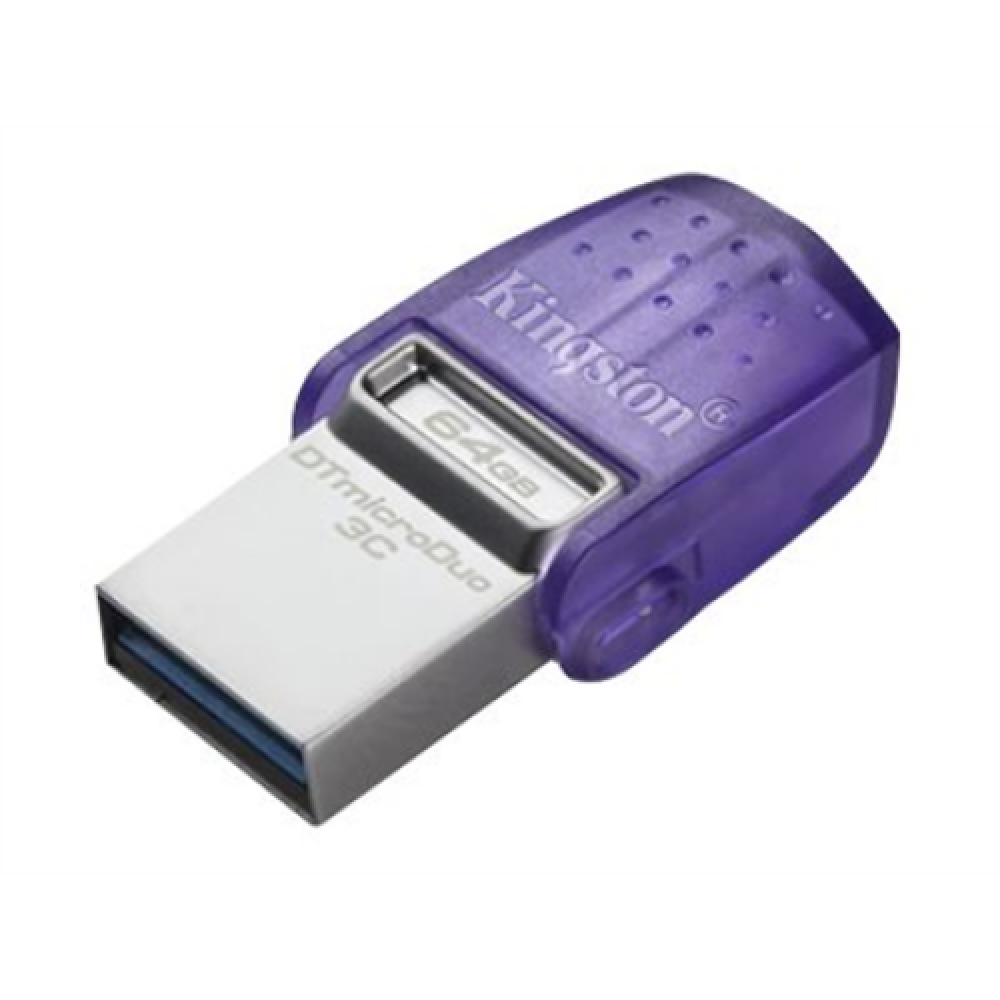 Kingston , DataTraveler , DT Micro Duo 3C , 64 GB , USB Type-C and Type-A , Purple