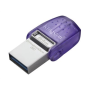 Kingston , DataTraveler , DT Micro Duo 3C , 64 GB , USB Type-C and Type-A , Purple