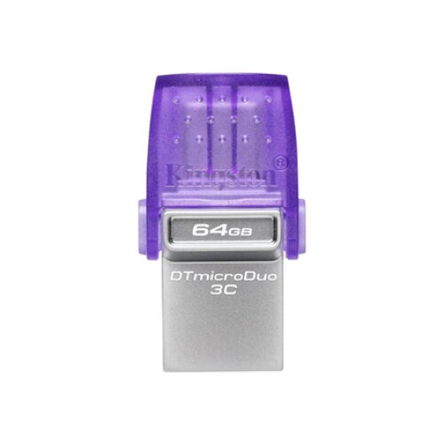 Kingston , DataTraveler , DT Micro Duo 3C , 64 GB , USB Type-C/Type-A , Purple