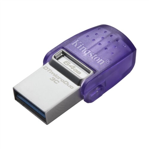 Kingston , DataTraveler , DT Micro Duo 3C , 64 GB , USB Type-C/Type-A , Purple