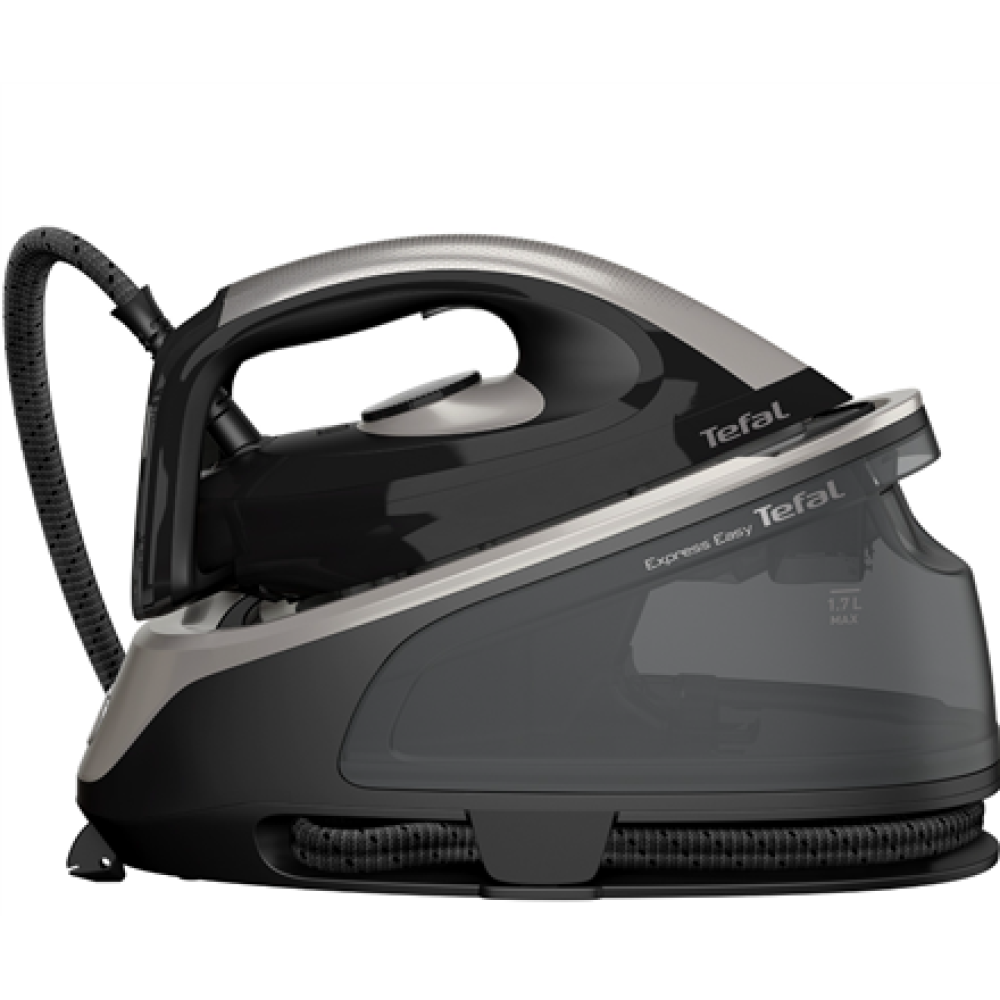TEFAL Steam Station , SV6140 Express Easy , 2200 W , 1.7 L , 6 bar , Auto power off , Vertical steam function , Calc-clean function , Black/Steel Grey