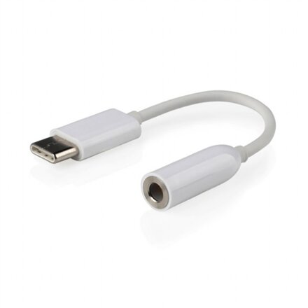 Cablexpert , USB type-C plug to stereo 3.5 mm audio adapter cable, White , A-CM-3.5F-01