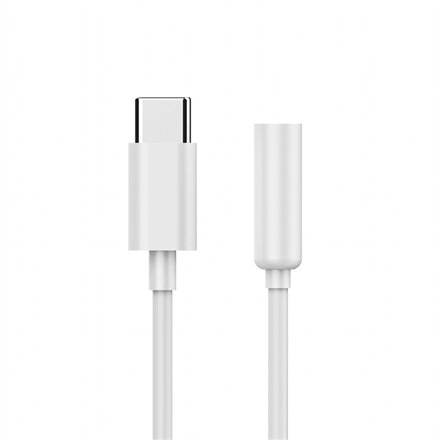 Cablexpert , USB type-C plug to stereo 3.5 mm audio adapter cable, White , A-CM-3.5F-01