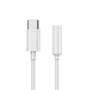 Cablexpert USB type-C plug to stereo 3.5 mm audio adapter cable, White , A-CM-3.5F-01