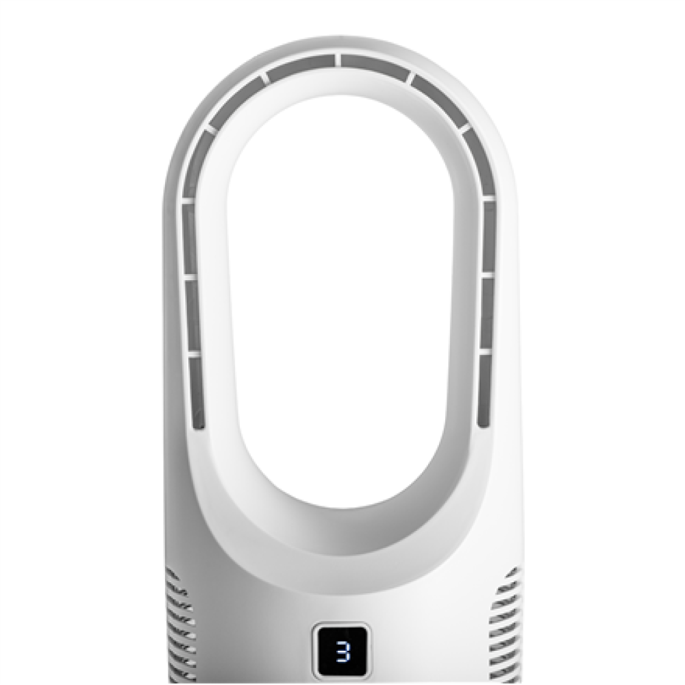 Adler Bladeless Rechargeable Fan , AD 7343 , Desk Fan , White , Diameter 14 cm , Number of speeds 3