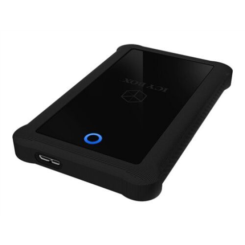 Raidsonic , ICY BOX , IB-233U3-B External enclosure for 2.5 SATA HDD/SSD with USB 3.0 interface and silicone protection sleeve , SATA I, II, III , USB 3.0 , 2.5