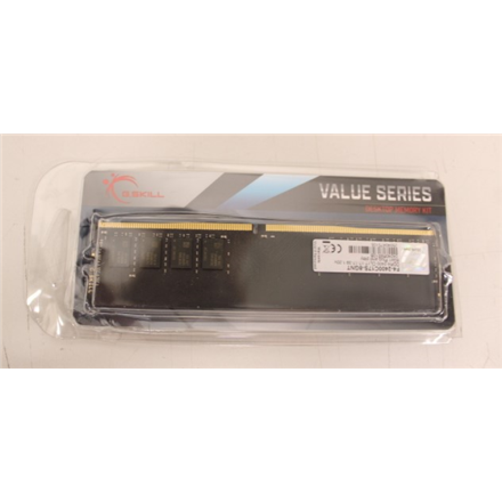 SALE OUT. G.Skill Value DDR4 8GB (8GBx1) 2400MHz , G.Skill , Value , 8 GB , DDR4 , 2400 MHz , PC/server , Registered No , ECC No , DAMAGED PACKAGING