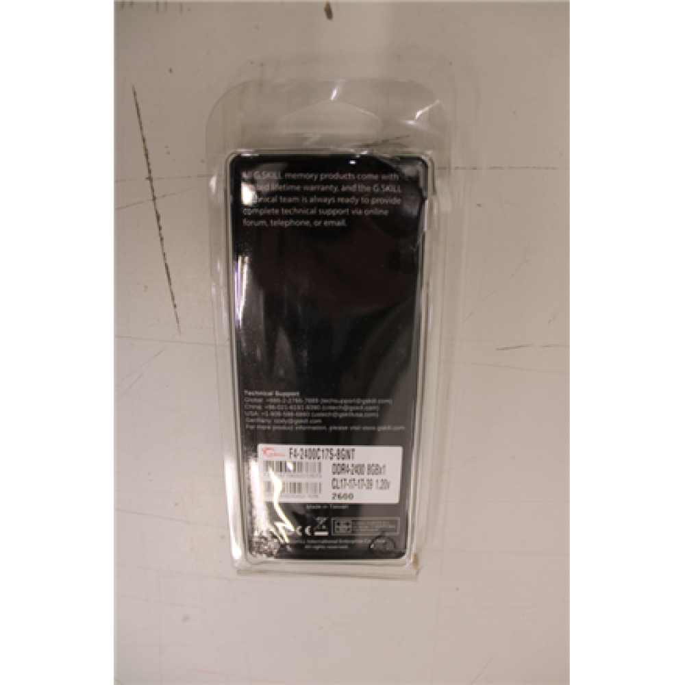 SALE OUT. G.Skill Value DDR4 8GB (8GBx1) 2400MHz , G.Skill , Value , 8 GB , DDR4 , 2400 MHz , PC/server , Registered No , ECC No , DAMAGED PACKAGING