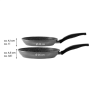 Stoneline , 10640 , Pan Set of 2 , Frying , Diameter 20/26 cm , Suitable for induction hob , Fixed handle , Anthracite