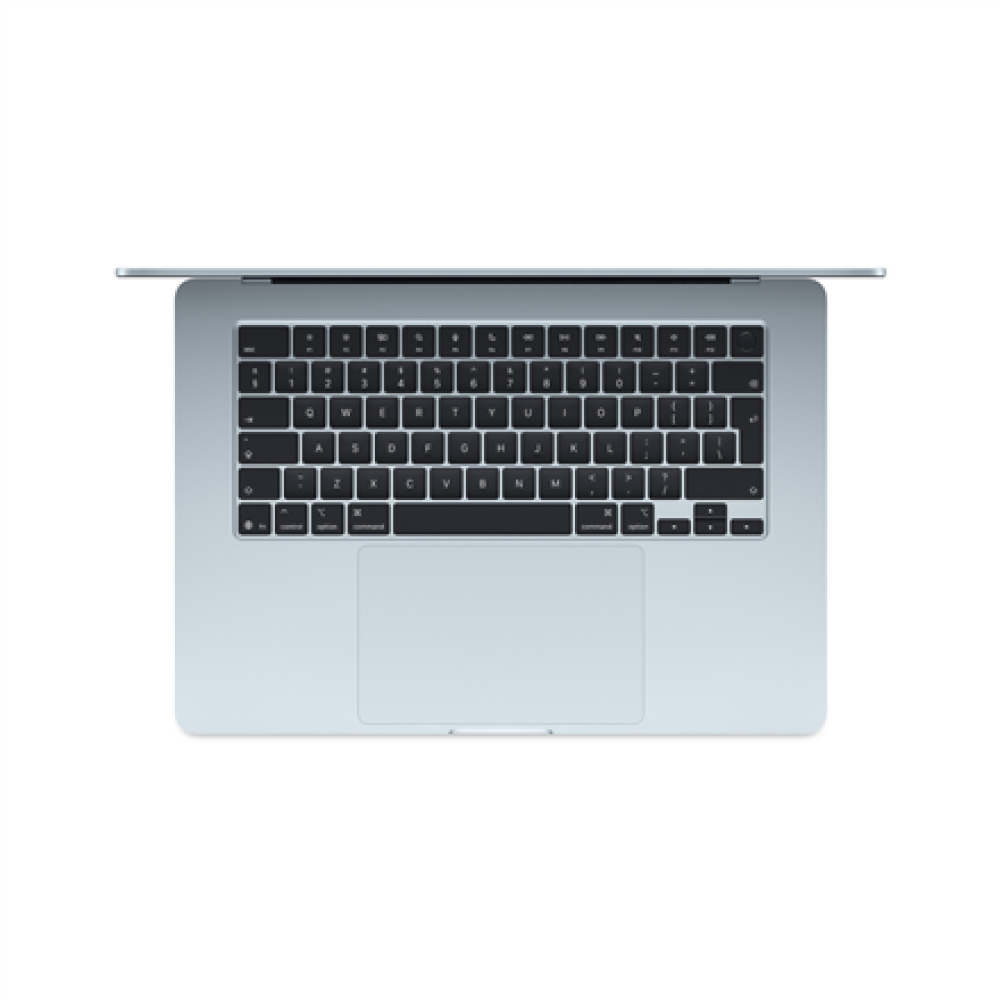 Apple MacBook , Air , Sky Blue , 15 , Apple M4 , 24 GB , Solid-state drive capacity 512 GB , Apple M4 chip 10-core CPU/10-core GPU , macOS , 802.11ax , Bluetooth version 5.0 , Keyboard language English , Keyboard backlit , Warranty 12 month(s)