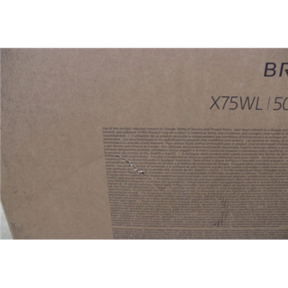 Sony KD50X75WL , 50 (126cm) , Android , QFHD , Black , DAMAGED PACKAGING