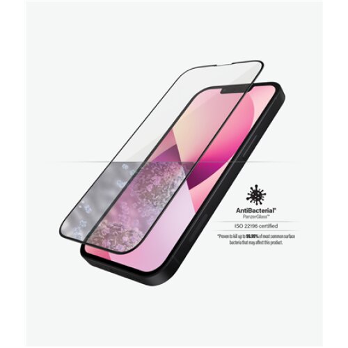 PanzerGlass Clear Screen Protector, Apple, iPhone 13 Mini, Tempered glass, Black
