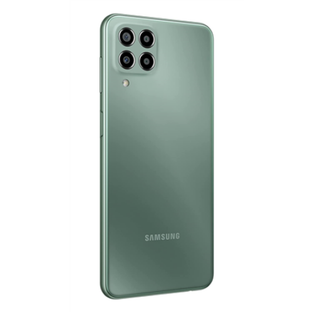 Samsung Galaxy M33 M336 Green, 6.6 , TFT LCD, 1080 x 2408, Exynos 1280 (5 nm), Internal RAM 6 GB, 128 GB, MicroSDXC, Dual SIM, Nano-SIM, 3G, 4G, 5G, Main camera 50+5+2+2 MP, Secondary camera 8 MP, Android, 12, 5000 mAh
