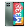 Samsung Galaxy M33 M336 Green, 6.6 , TFT LCD, 1080 x 2408, Exynos 1280 (5 nm), Internal RAM 6 GB, 128 GB, MicroSDXC, Dual SIM, Nano-SIM, 3G, 4G, 5G, Main camera 50+5+2+2 MP, Secondary camera 8 MP, Android, 12, 5000 mAh