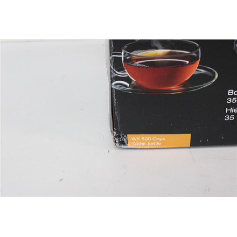 SALE OUT. Braun WK500BK Multiquick 5 Kettle, Power 3000 W, Capacity 1.7 L, Quick cooking function 35s, Black , Braun , Kettle , WK500BK Multiquick 5 , Standard , 3000 W , 1.7 L , Plastic , 360° rotational base , Black , DAMAGED PACKAGING
