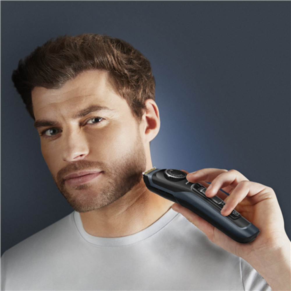 Rowenta Beard Trimmer , TN3804E0 Virtuo , Cordless , Number of length steps 39 , Black/Blue