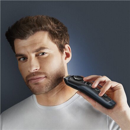 Rowenta Beard Trimmer , TN3804E0 Virtuo , Cordless , Number of length steps 39 , Black/Blue