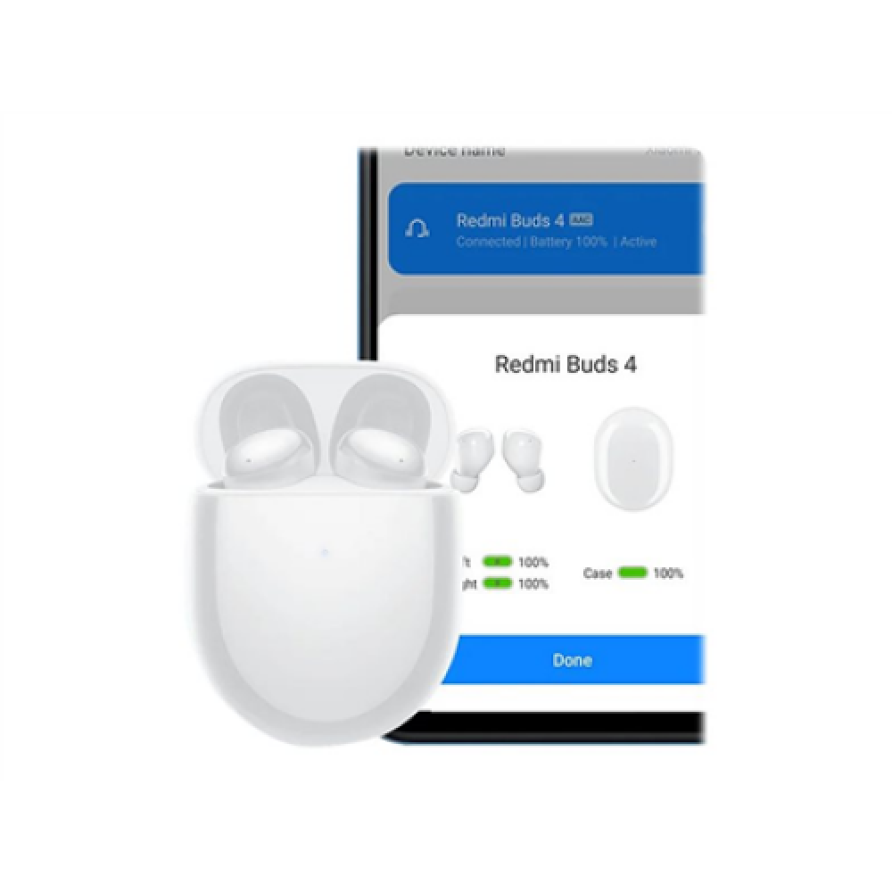Xiaomi , Redmi Buds 4 , In-ear Built-in microphone , ANC , Bluetooth , White