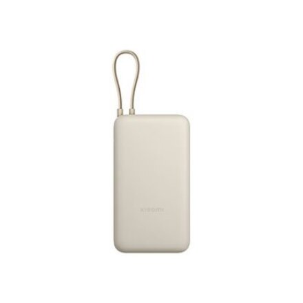 Xiaomi 33W Power Bank (Integrated Cable) , 20000 mAh , USB-C/USB-C cable/USB-A , Tan