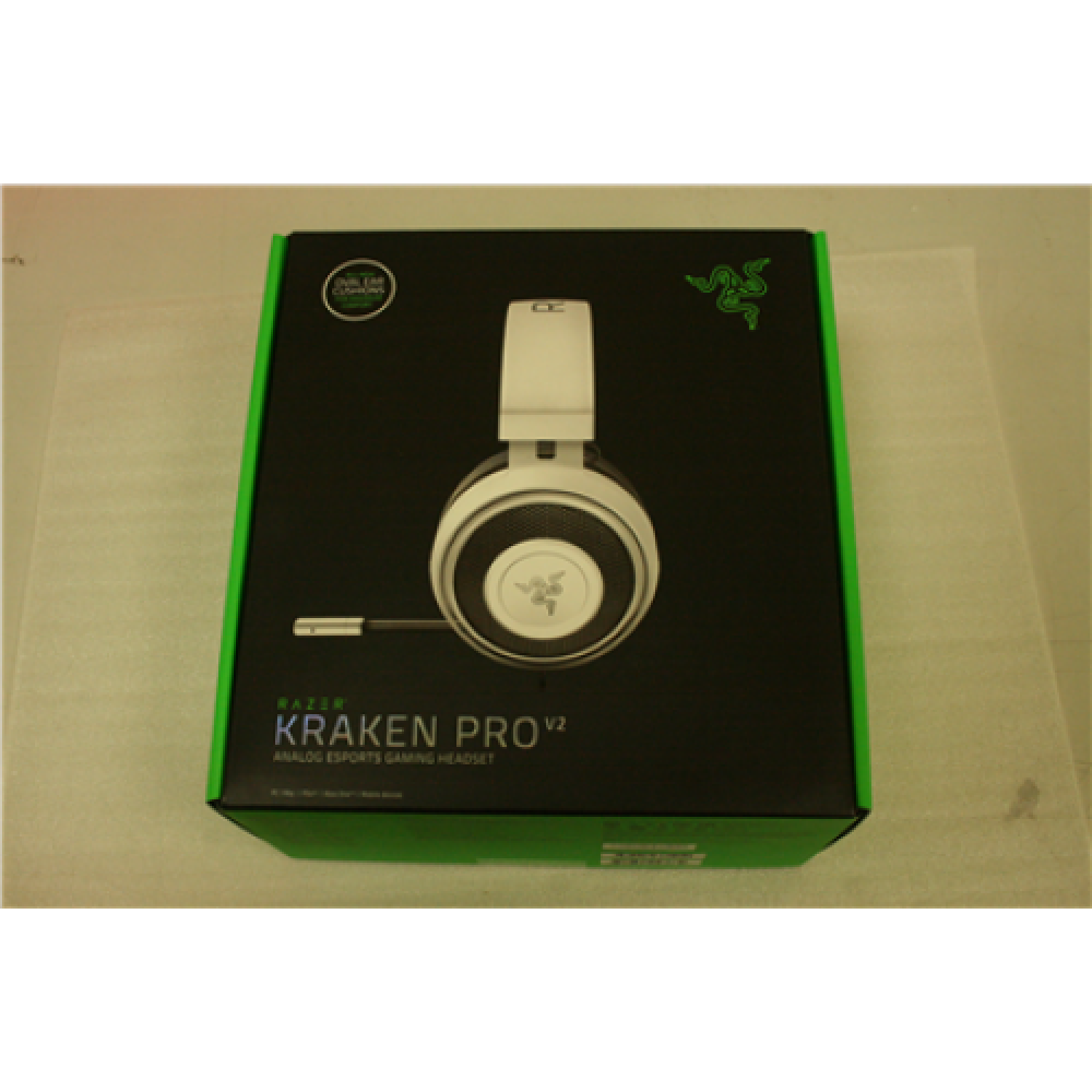 SALE OUT. Razer Kraken Pro V2 – Analog Gaming Headset – White – Oval –FRML Razer Kraken Pro V2 Analog Gaming Headset RZ04-02050500-R3M1 DEMO