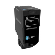 Lexmark CS72x Cyan Standard Yield Toner Cartridge , Lexmark 74C0S20 , CS720 Cyan Standard Yield Toner Cartridge , Cartridge , Cyan
