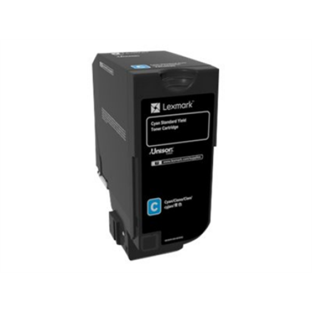 Lexmark CS72x Cyan Standard Yield Toner Cartridge , Lexmark 74C0S20 , CS720 Cyan Standard Yield Toner Cartridge , Cartridge , Cyan
