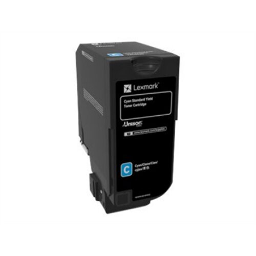 Lexmark CS72x Cyan Standard Yield Toner Cartridge , Lexmark 74C0S20 , CS720 Cyan Standard Yield Toner Cartridge , Cartridge , Cyan