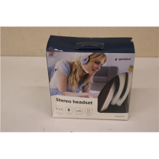 SALE OUT. Gembird MHS-001-GW Stereo headset, glossy white , Gembird , MHS-001-GW , Stereo headset , Built-in microphone , 3.5 mm , Glossy white , DAMAGED PACKAGING